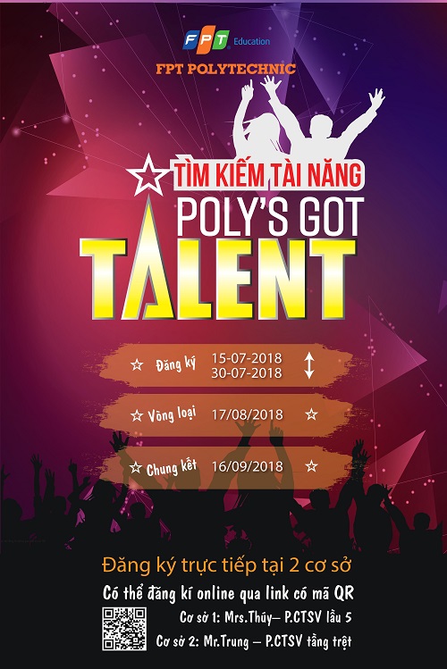 "Poly's Got Talent" là cuộc thi tìm kiếm tài năng sinh viên Cao đẳng FPT Mạng cá cược bóng đá
 Hồ Chí Minh trong tất cả các lĩnh vực. 