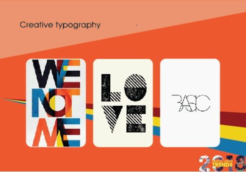 Creative Typography là xu hướng thiết kế thống trị nhiều năm qua