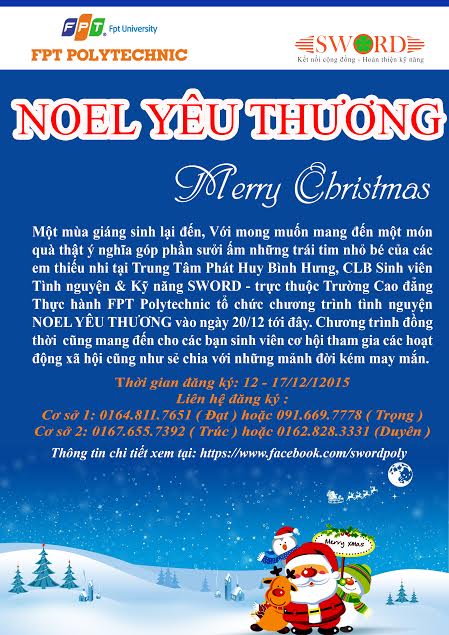 “Noel yêu thương” là một chương trình bổ ích, nơi các bạn sinh viên Cao đẳng thực hành FPT Mạng cá cược bóng đá
 Hồ Chí Minh đóng góp sức mình vào một hoạt động đầy ý nghĩa.